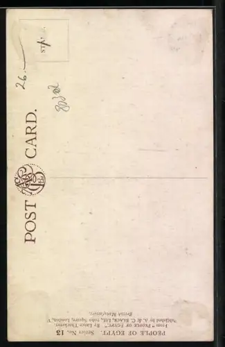 Künstler-AK Cairo, Arabischer Musiker