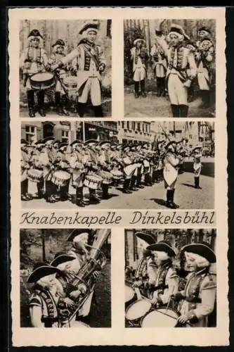 AK Dinkelsbühl, Knabenkapelle, Strassenkonzert