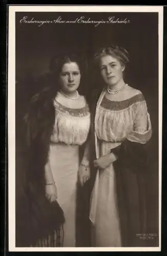 AK Erzherzoginne Alice und Gabriele von Österreich