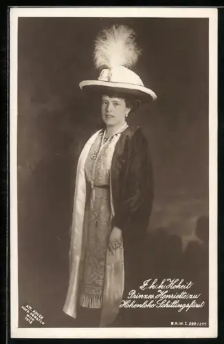 AK Hoheit Prinzessin Henriette zu Hohenlohe Schillingsfürst