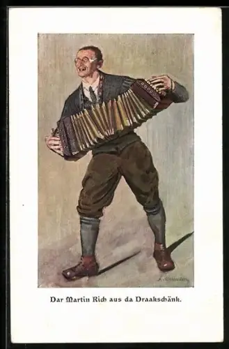 AK Dar Martin Rich aus da Draakschänk, Akkordeonspieler