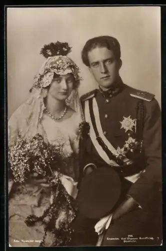 AK König Leopold von Belgien und Gattin