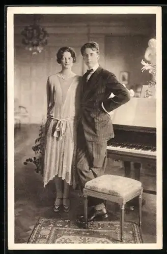 AK Le Roi Leopold III et la Reine Astrid, a Stockholm