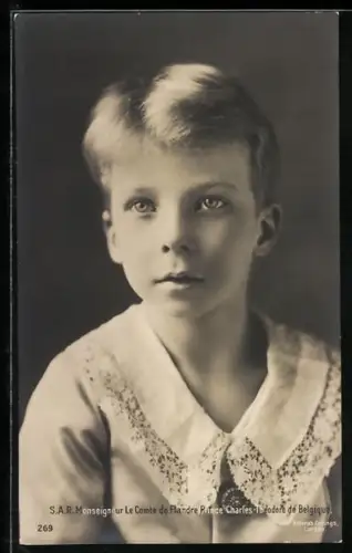 AK Prinz Charles-Théodore von Belgien im Porträt
