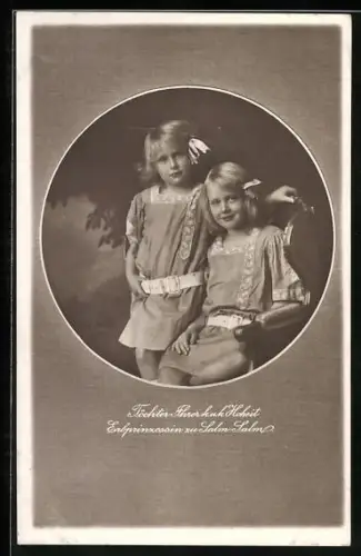 AK Töchter Ihrer k. u. k. Hoheit Erbprinzessin zu Salm-Salm