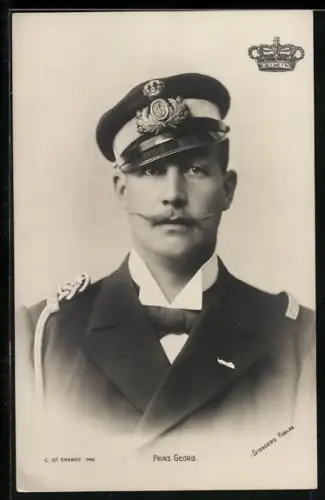 AK Prinz Georg von Dänemark in Uniform