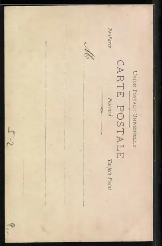 AK Allegorien für die Monate eines Jahres, Oktober, Frau bei der Aussaat, Jugendstil