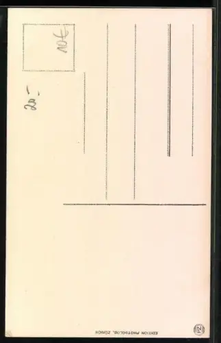 AK Alpenhornbläser am Fusse eines Gletschers
