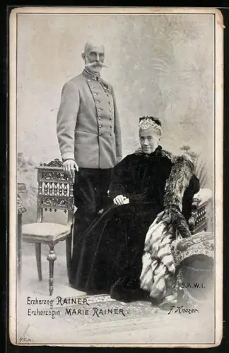 AK Erzherzog Rainer und Erzherzogin Marie Rainer von Österreich