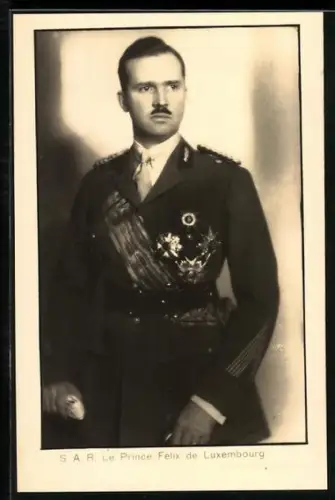 AK Prinz Felix von Luxemburg in Uniform