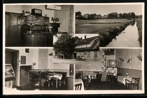 AK Wietzendorf /Lüneburger Heide, Gasthaus von H. Keemsee, Innenansichten und Umgebung