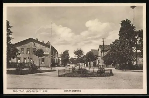 AK Soltau /Lüneburger Heide, Bahnhofstrasse