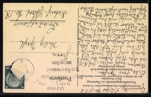 AK Hamburg-Neustadt, Verwaltungsgebäude Deutschnationaler Handlungsgehilfen-Verband, Schalterraum im Erdgeschoss