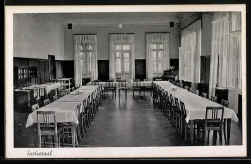 AK Woltersdorf bei Erkner, Gasthof Knoch`s Kurhaus, Speisesaal