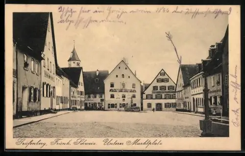 AK Greifenberg /Fränk. Schweiz, Unterer Marktplatz
