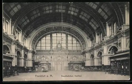 AK Frankfurt a. M., Hauptbahnhof, Vestibül