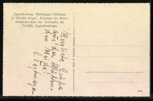AK Munster, Jugendherberge Brelohlager für Mädchen
