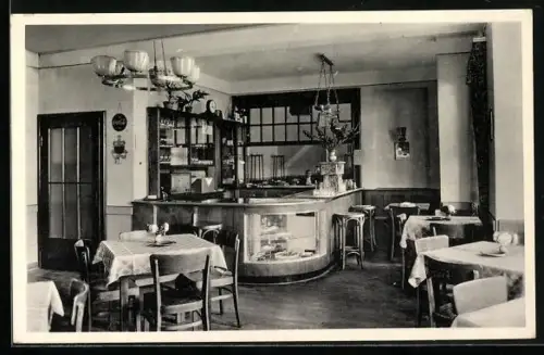 AK Bomlitz, Interieur Gaststätte Pulverkrug, Inh. Willi Piehl