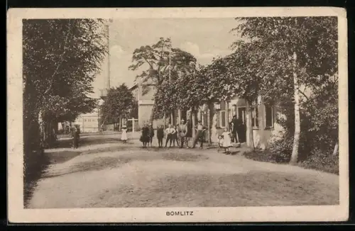 AK Bomlitz, Strassenpartie mit Bürgern