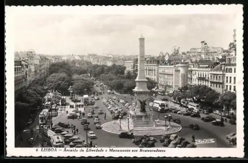 AK Lisboa, Avenida da Liberdade e Monumento aos Restauradores