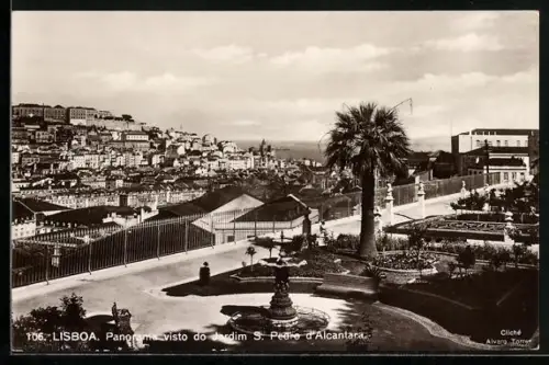 AK Lisboa, Panorama visto do Jardim S. Pedro d`Alcantra