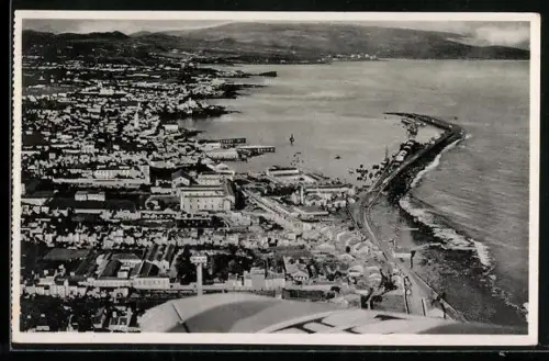 AK Ponta Delgada /St. Michael`s, Aerial view of the town and port