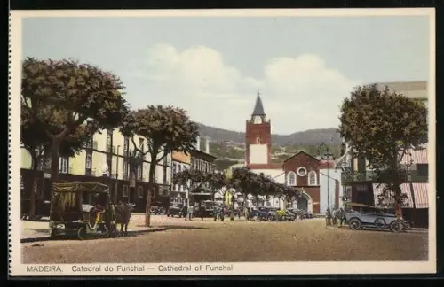AK Funchal, Platz mit Kathedrale