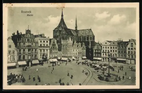 AK Rostock, Blick auf den Markt