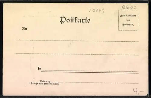 AK Bamberg, Dom und Prinzregenten Denkmal