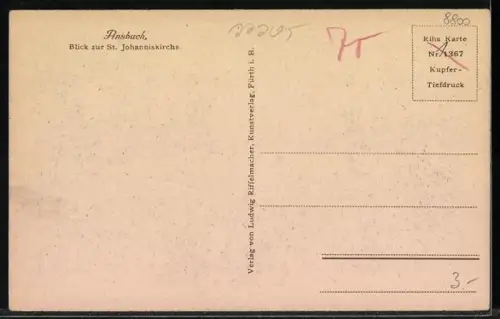 AK Ansbach, Über die Dächer der Stadt mit St. Johanniskirche