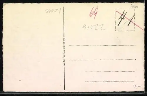 AK Ansbach, Oberer Markt mit Markgraf-Georg-Brunnen