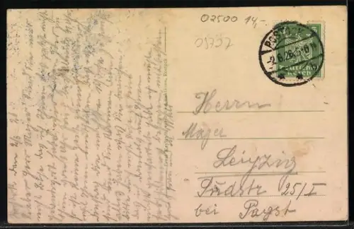 AK Rostock i. M., Gesamtansicht vom Wasser aus