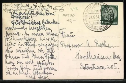 AK Rostock i. Meckl., Warnowpartie mit Kirchen und Rathaus