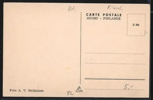 AK Kuopio, Panorama mit Strassenpartie