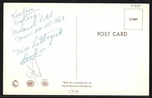 AK Hongkong, Hotel Miramar