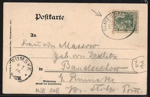 AK Bad Landeck, Panorama von Ortels Bellevue aus