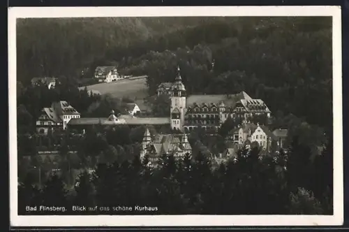 AK Bad Flinsberg im Isergebirge, Blick auf das Kurhaus