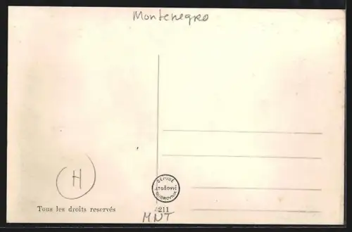 AK Kotor, Panorama mit Strassenpartie