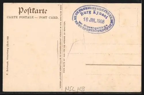 AK Kynast /Riesengebirge, Burgruine