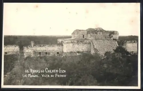 AK Ruinas de Chichen-Itza, Las Monjas, Vista de Frente