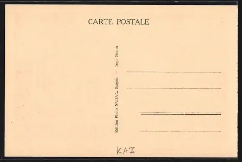AK Angkor-Vath, Ruines d`Angkor, vue générale du temple, Prise de la chaussée intérieure d`accès