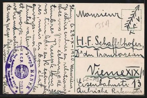 AK Slany, Blick über die Dächer der Stadt