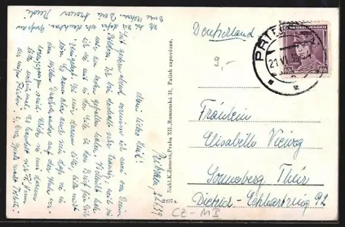 AK Pribram, Collage mit unterschiedlichen Sehenswürdigkeiten