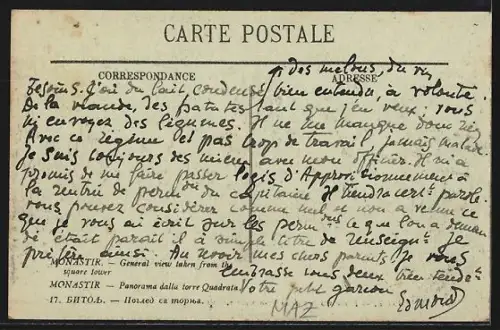 AK Monastir, Panorama pris de la Tour Carree