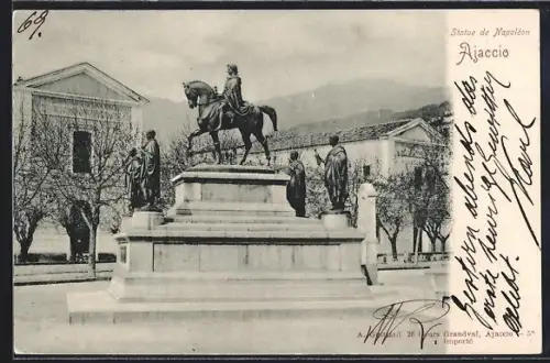AK Ajaccio, Statue de Napoleon