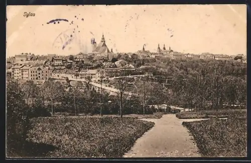 AK Iglau, Gesamtansicht der Stadt