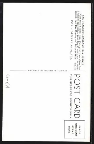 AK San Francisco, CA, View on Oakland Bay-Bridge