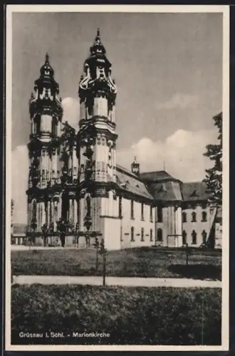 AK Grüssau i. Schl., Marienkirche