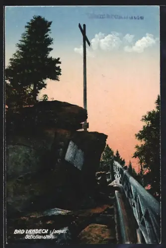 AK Bad Landeck i. Schles., Schollenstein