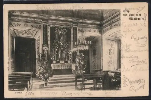 AK Mühlhausen, Pensionat, Kapelle im Pensionat